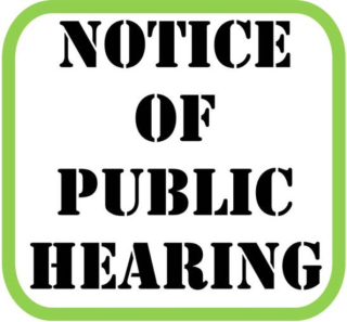 PUBLIC HEARING Before the Larkspur Council